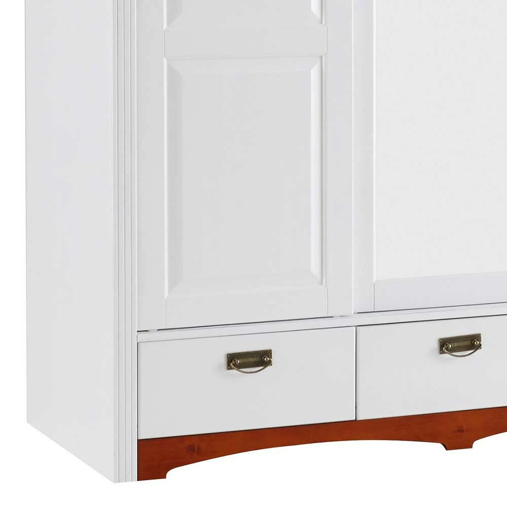 Zweifarbiger Holz Kleiderschrank Landhaus - Beapta 8 Zweifarbiger Holz Kleiderschrank Landhaus - Beapta – Bild 6